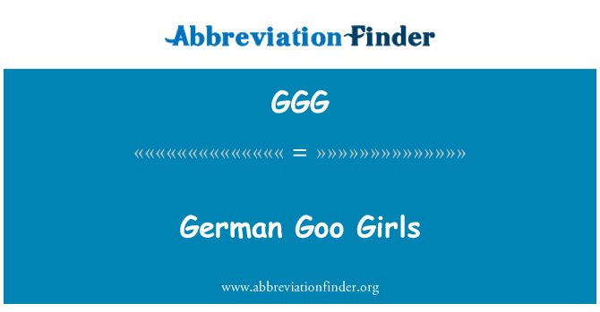 bruce falkenstein add german goo girls image