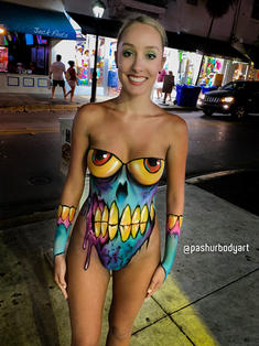 carlo pascual add nude female bodypaint image