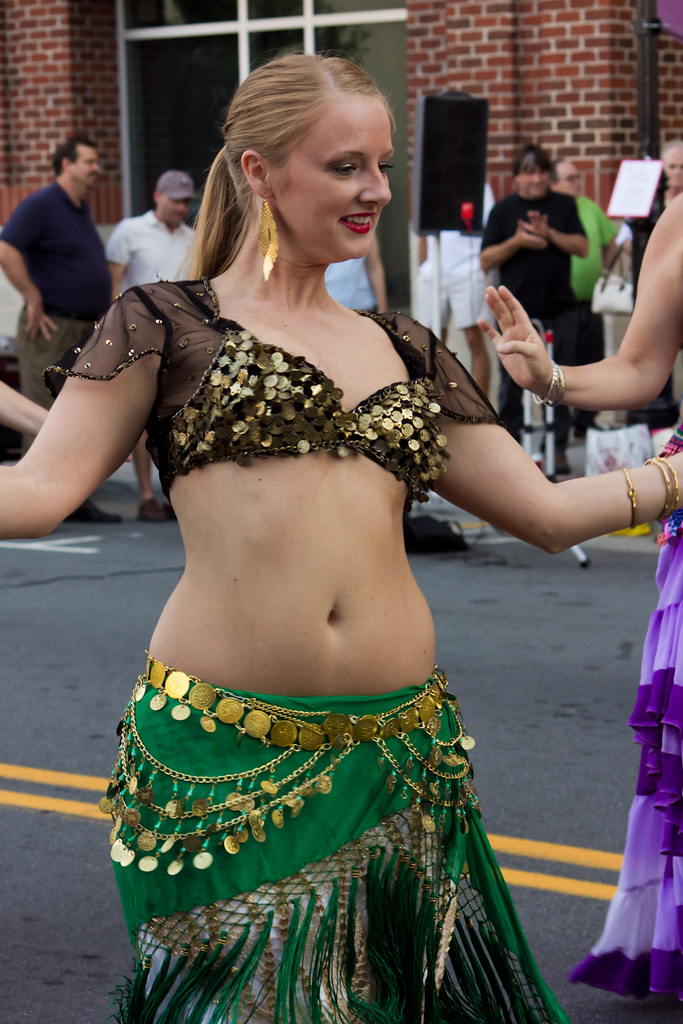 carol kahn add blonde belly dance photo